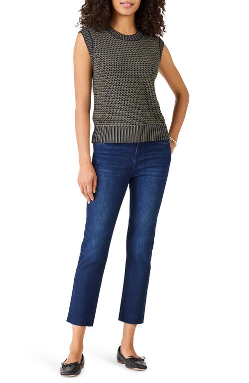 Shop Nic + Zoe Nic+zoe Mixed Vital Sweater Vest In Indigo Mix