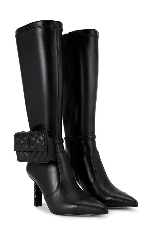 Shop Kurt Geiger London Pouch Knee High Boot In Black