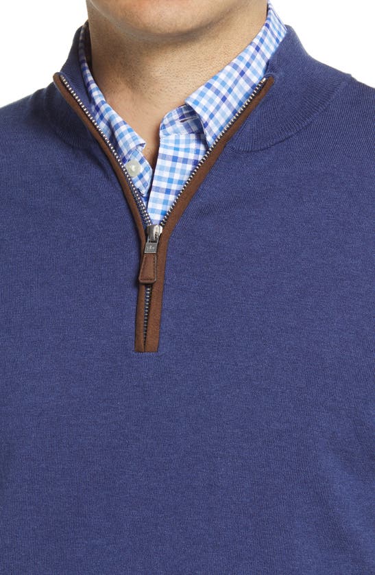 PETER MILLAR SONOMA QUARTER ZIP PULLOVER SWEATER