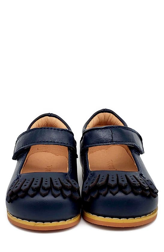 Tippy Tots Shoes Kids' Fringe Mary Jane In Navy ModeSens