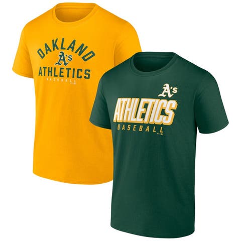 Oakland Athletics Antigua Strong Hold Long Sleeve Henley Hoodie T-Shirt -  Hunter Green