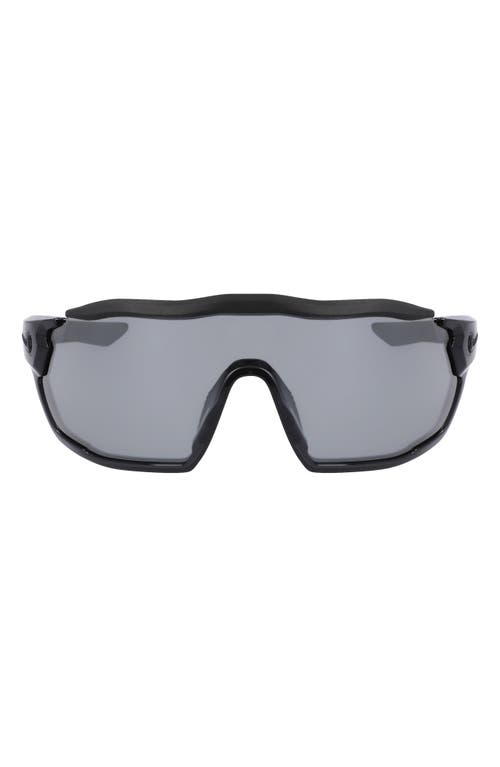 Shop Nike Show X Rush 58mm Shield Sunglasses In Anthracite/silver Flash