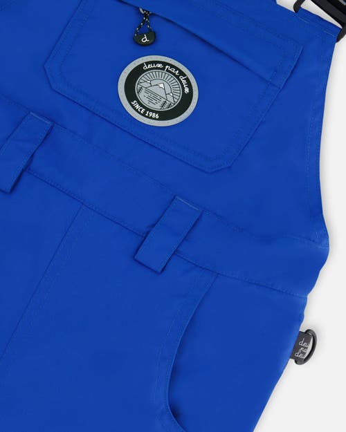 Shop Deux Par Deux Boy's Overall Snow Pants Royal Blue In Princess Blue