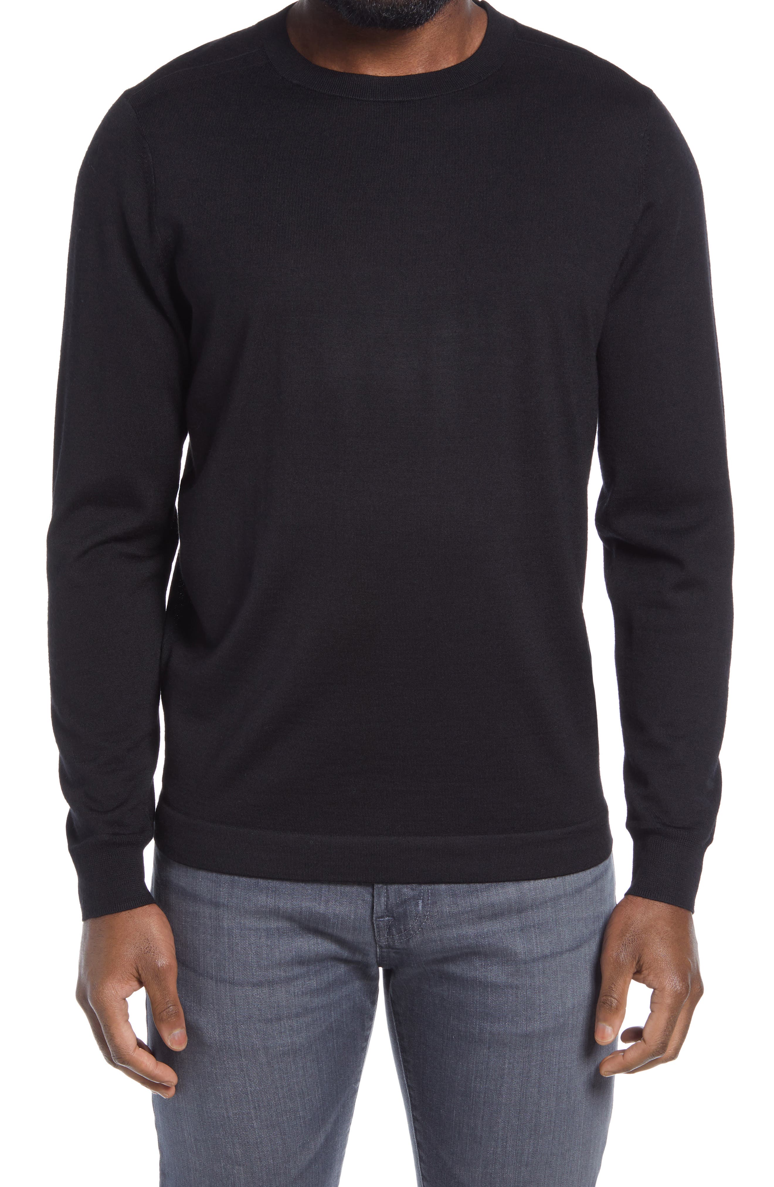 mens black pullover sweater