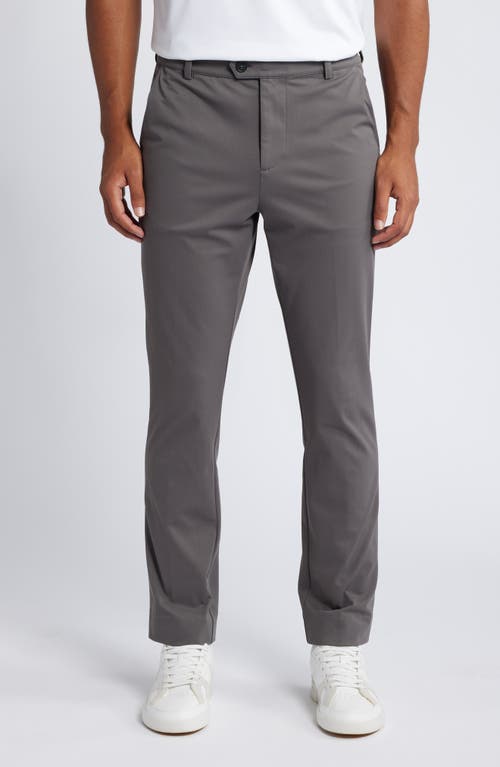 Mizzen + Main Mizzen+main Upton Flat Front Chinos In Pewter Solid