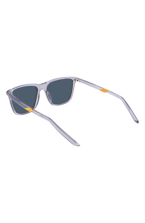 Nike State 55mm Mirrored Square Sunglasses In Wolf Grey/orange Mirror