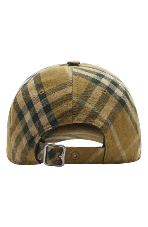 Shop Burberry Check Cotton Twill Adjustable Baseball Cap In Camp Ip Check