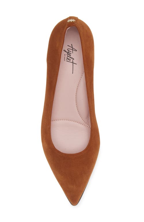 Shop Naot Margot Pointed Toe Pump In Brown Suede