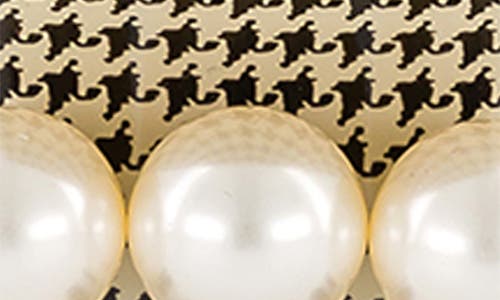 Alexandre De Paris Faux Pearl Hair Clip In Ivory Multi