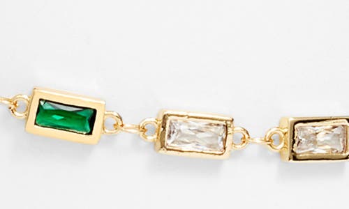 Vidakush Prism Crystal Anklet In Multi/gold