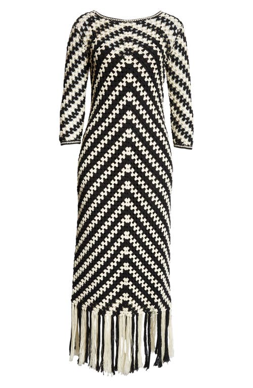 Shop Zimmermann Halliday Chevron Crochet Dress