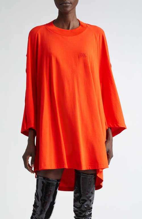 Jean Paul Gaultier X Shayne Oliver Embroidered Oversize Cotton T-shirt In Orange