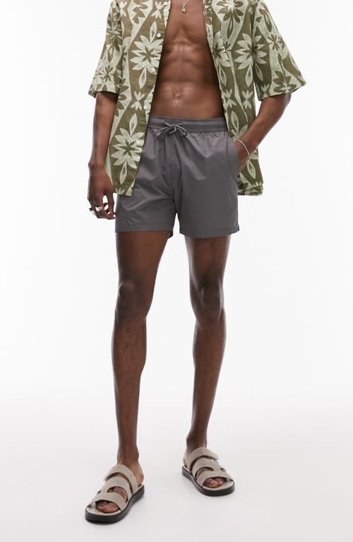 Shop Topman Swim Shorts In Grey