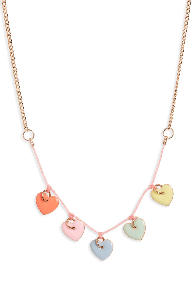 Enamel Hearts Necklace MERI MERI