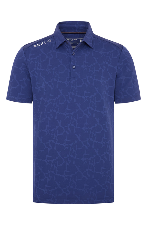 Reflo Yamuna 100% Recycled Material Polo In Deep Navy