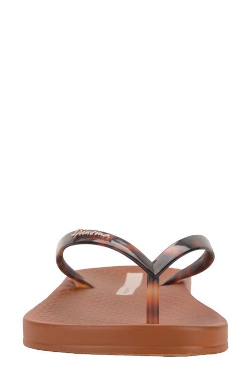 Ipanema Ana Flip Flop In Brown/clear
