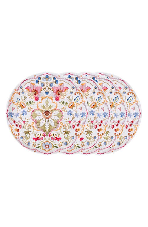 Juliska Sofia Melamine Dinner Plates, Set Of 4 In Multi