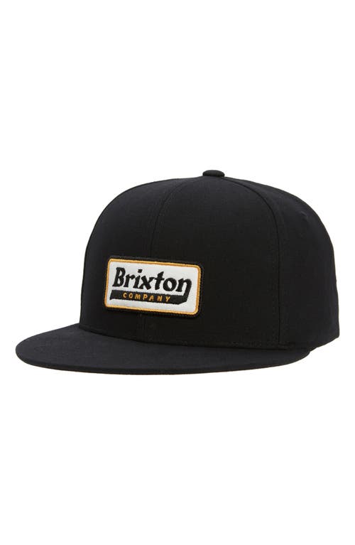 Brixton Steadfast Twill Baseball Cap in Black at Nordstrom