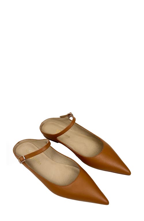 Yosi Samra Vida Pointed Toe Mule In Whiskey