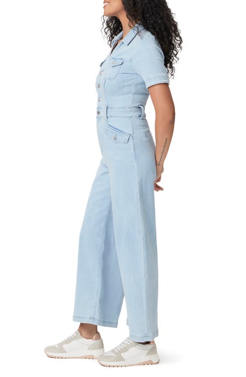 Shop Paige Harper Ankle Wide Leg Denim Jumpsuit In Kokomo