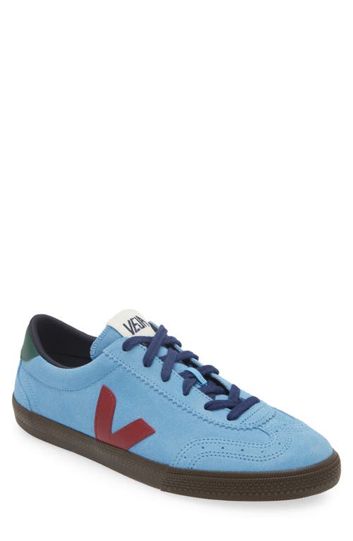 Shop Veja Volley Sneaker In Aqua/marsala/eagle