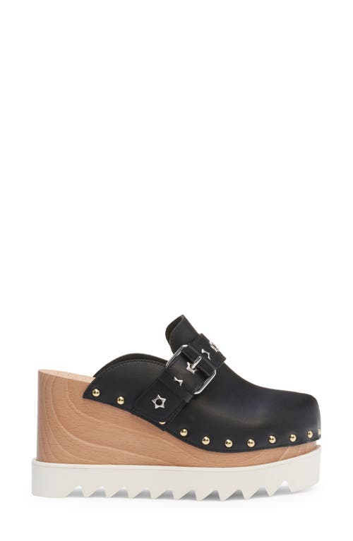 Shop Stella Mccartney Elyse Platform Wedge Clog In Black