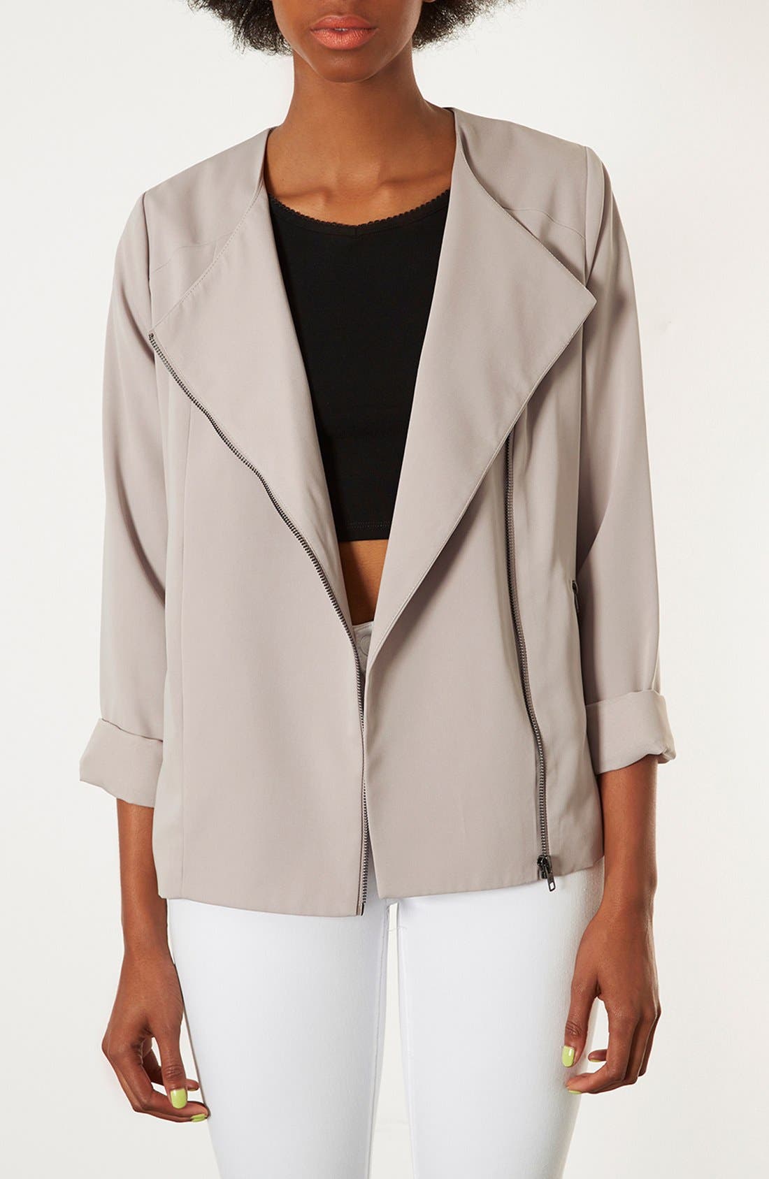 'Fluid' Oversized Biker Jacket Nordstrom