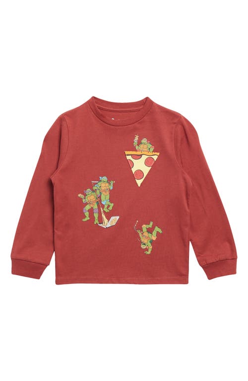 Tucker + Tate Kids' Ninja Turtles Long Sleeve Graphic T-Shirt in Red Ochre Tmnt 