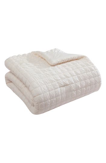 Tahari Grid Seersucker 3-piece Comforter Set In White