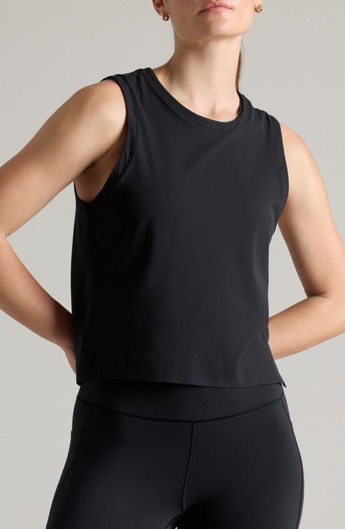 Shop Rhone Serene Crop Performance Tank In Black