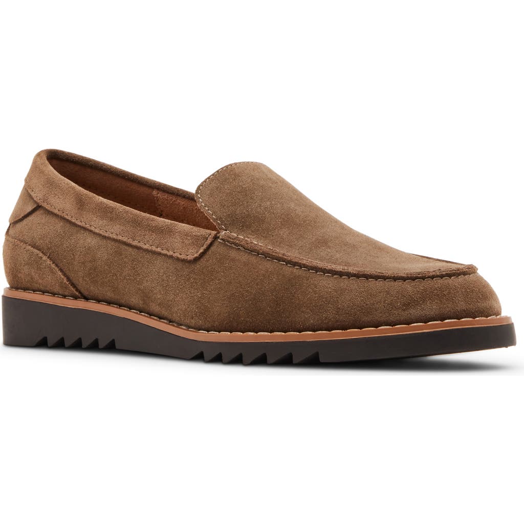Blondo Libra Waterproof Loafer in Taupe Suede