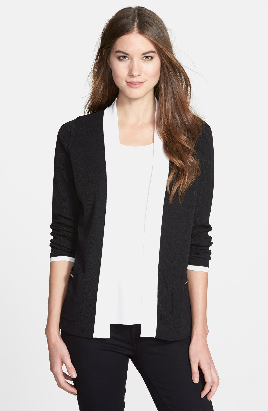 striped oversized cardigan