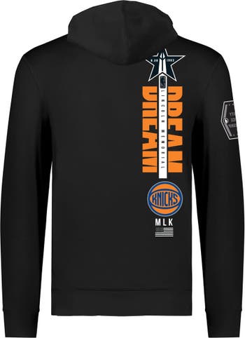 Unisex FISLL x Black History Collection Black New York Knicks Pullover  Hoodie