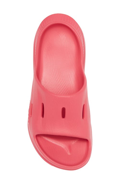 Shop Hoka Gender Inclusive Ora Recovery Slide 3 Sandal In Raspberry/raspberry