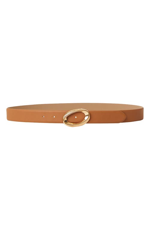 Shop B-low The Belt Gracie Leather Belt In Cuoio Gold