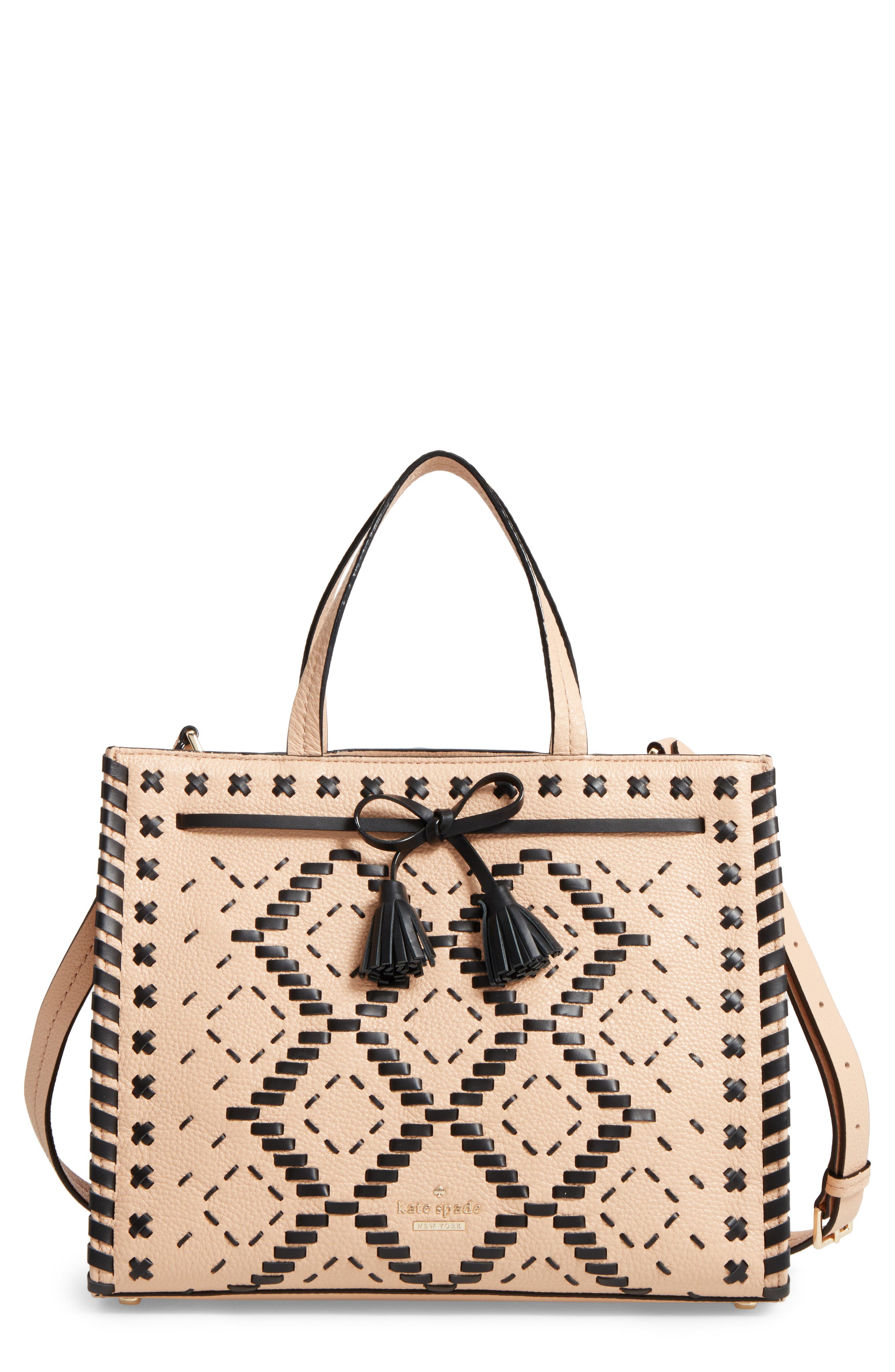 kate spade woven handbag