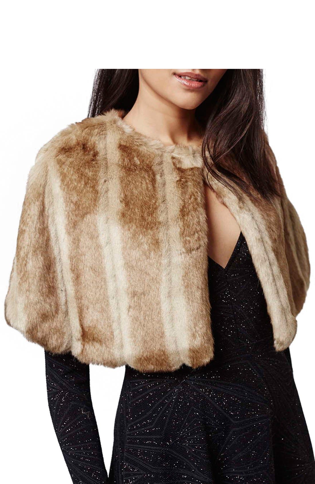 Faux Fur Capelet Nordstrom