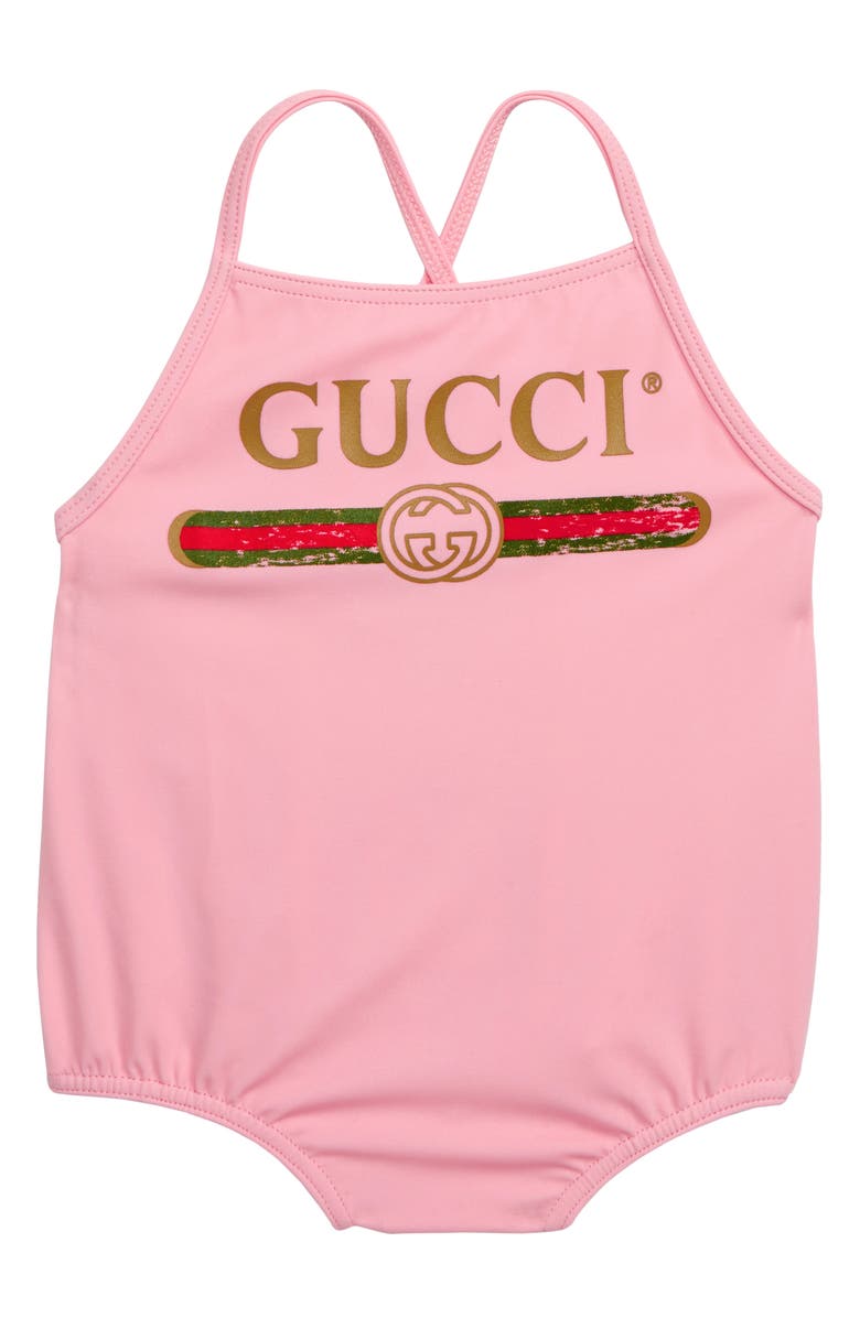 Gucci One-Piece Swimsuit (Baby) | Nordstrom