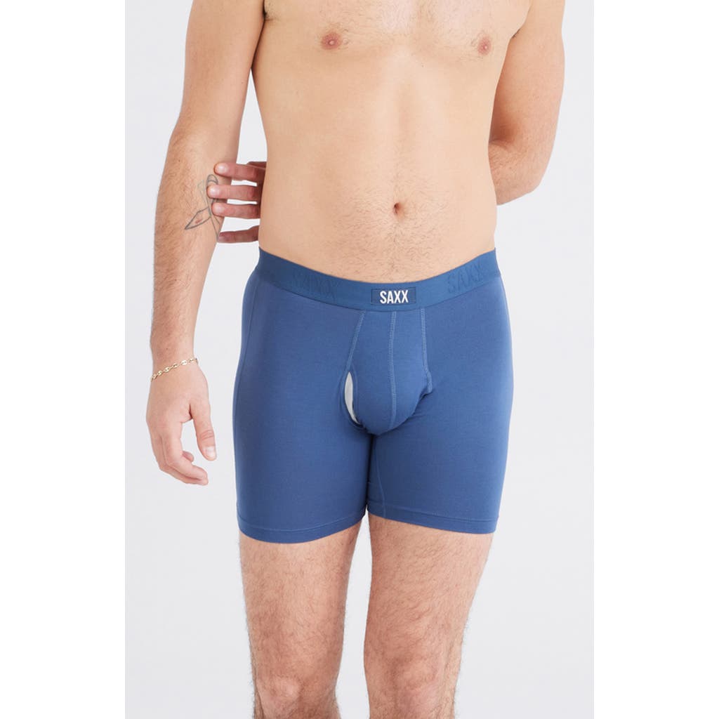 Saxx Assorted 3-pack Vibe Xtra Super Soft Boxer Briefs In Dark Denim/navy/black