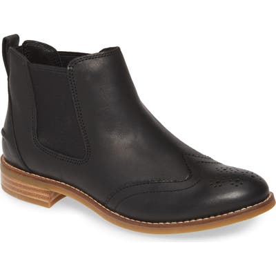 Sperry Fairpoint Chelsea Wingtip Bootie, Black