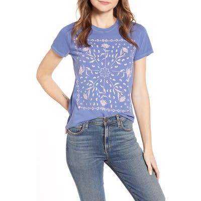 Lucky Brand Bandana Graphic Tee, Blue
