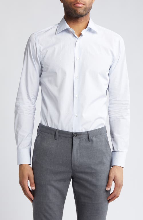 Canali Microdot Fancy Dress Shirt /Blue at Nordstrom