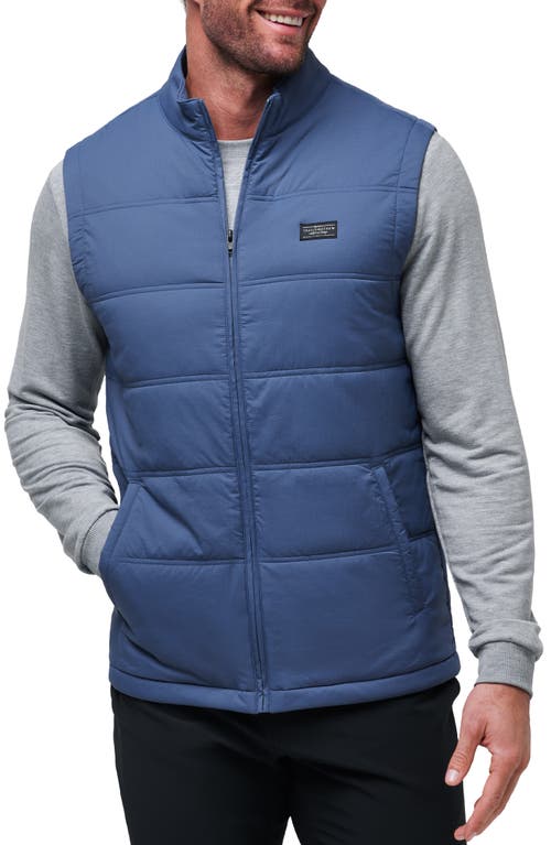 Travismathew Palisades Nylon Puffer Vest In Navy