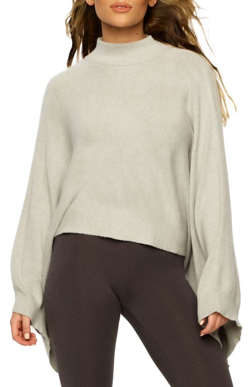 Felina Reyes Cape Sleeve Sweater in Heather Grey