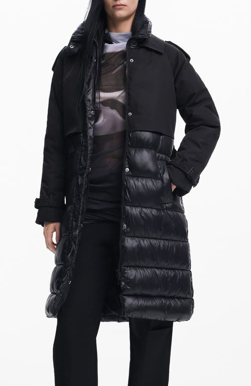 DESIGUAL DESIGUAL ESTOCOLMO LAYERED PUFFER COAT 