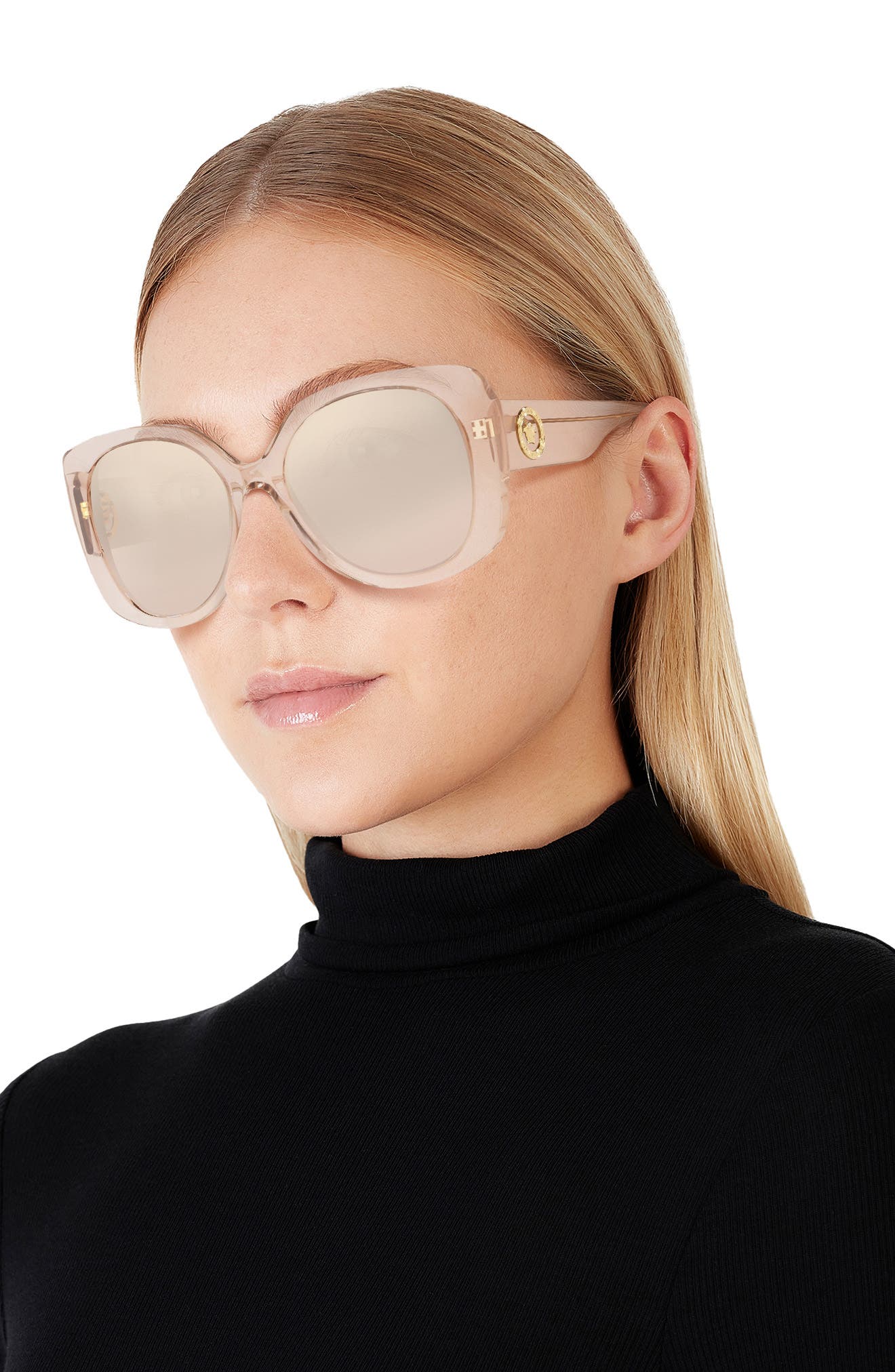 versace 56mm butterfly sunglasses