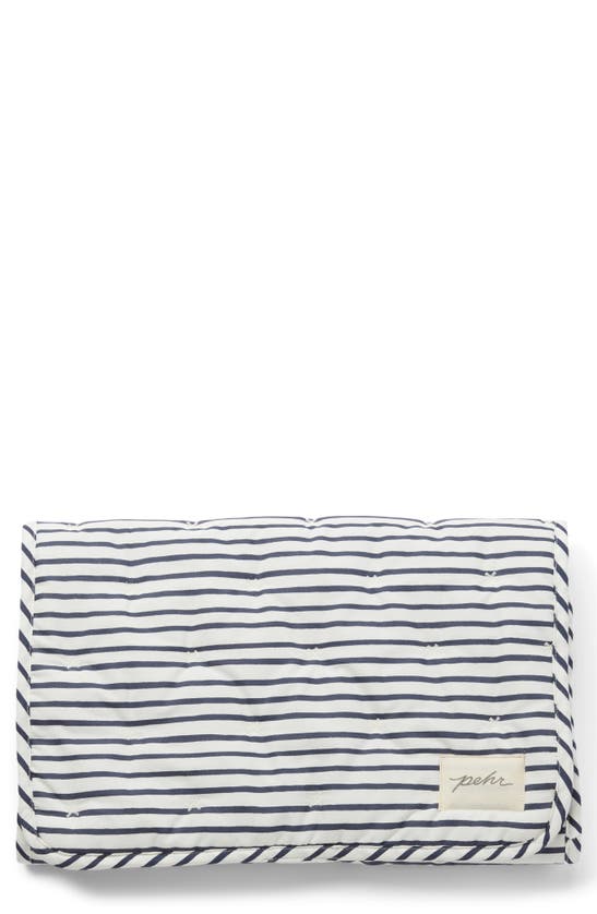 Shop Pehr On The Go Coated Organic Cotton Changing Pad In Ink