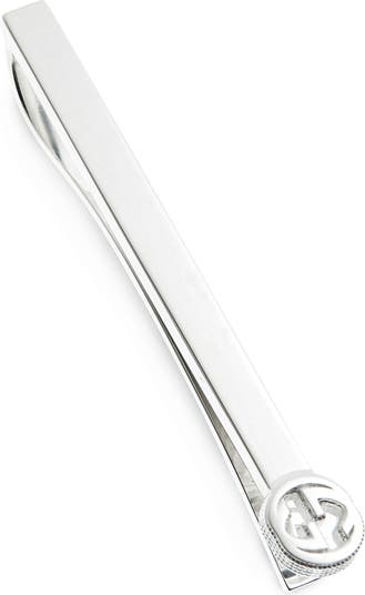 Gucci Sterling Silver Tie Bar In Argento