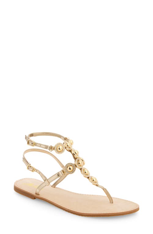 Lilly Pulitzer ® Palermo T-strap Sandal In Gold Metallic