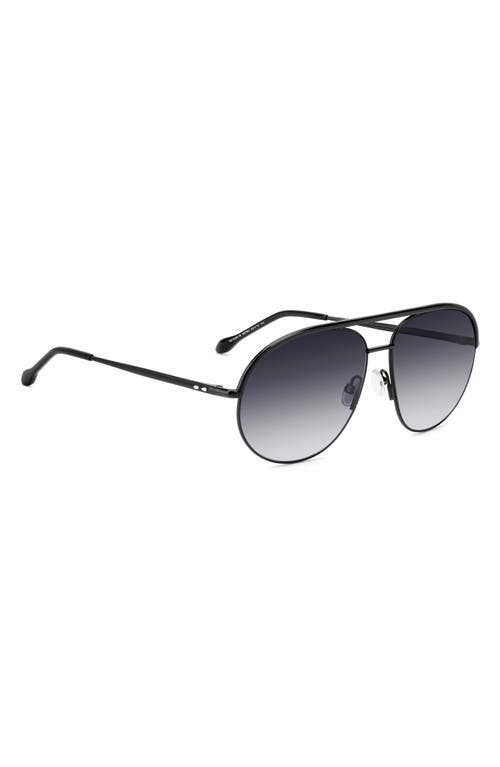 Isabel Marant Aviator Sunglasses In Black/dark Grey
